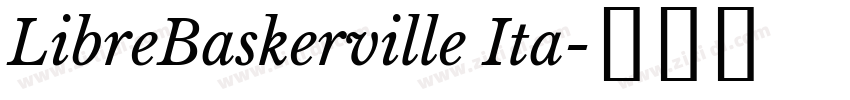 LibreBaskerville Ita字体转换